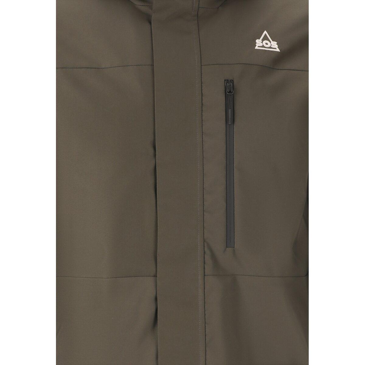 SOS Trikora 2L Insulated Parka Jakke Herre Black Ink