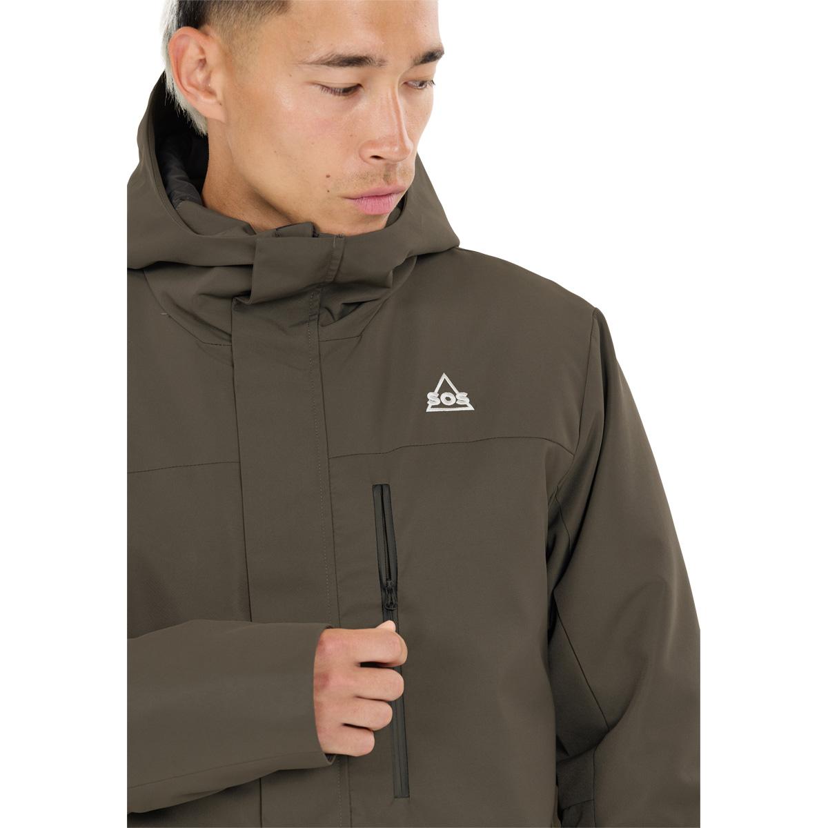 SOS Trikora 2L Insulated Parka Jakke Herre Black Ink