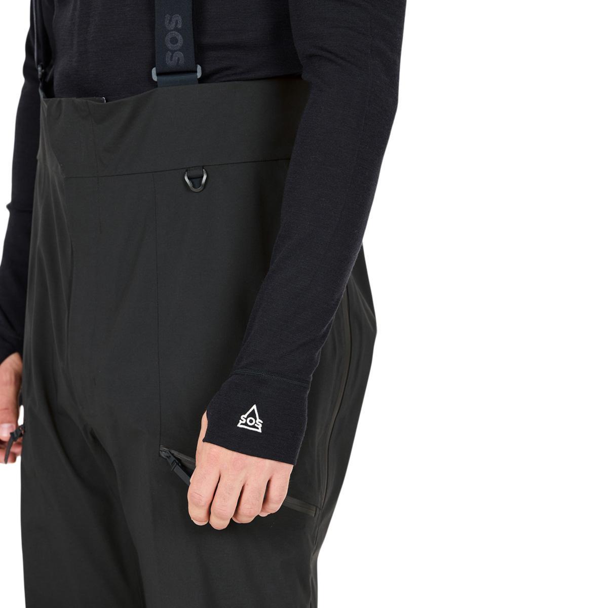 SOS Cosmos Stretch Shell Bib Skibukser Herre Black