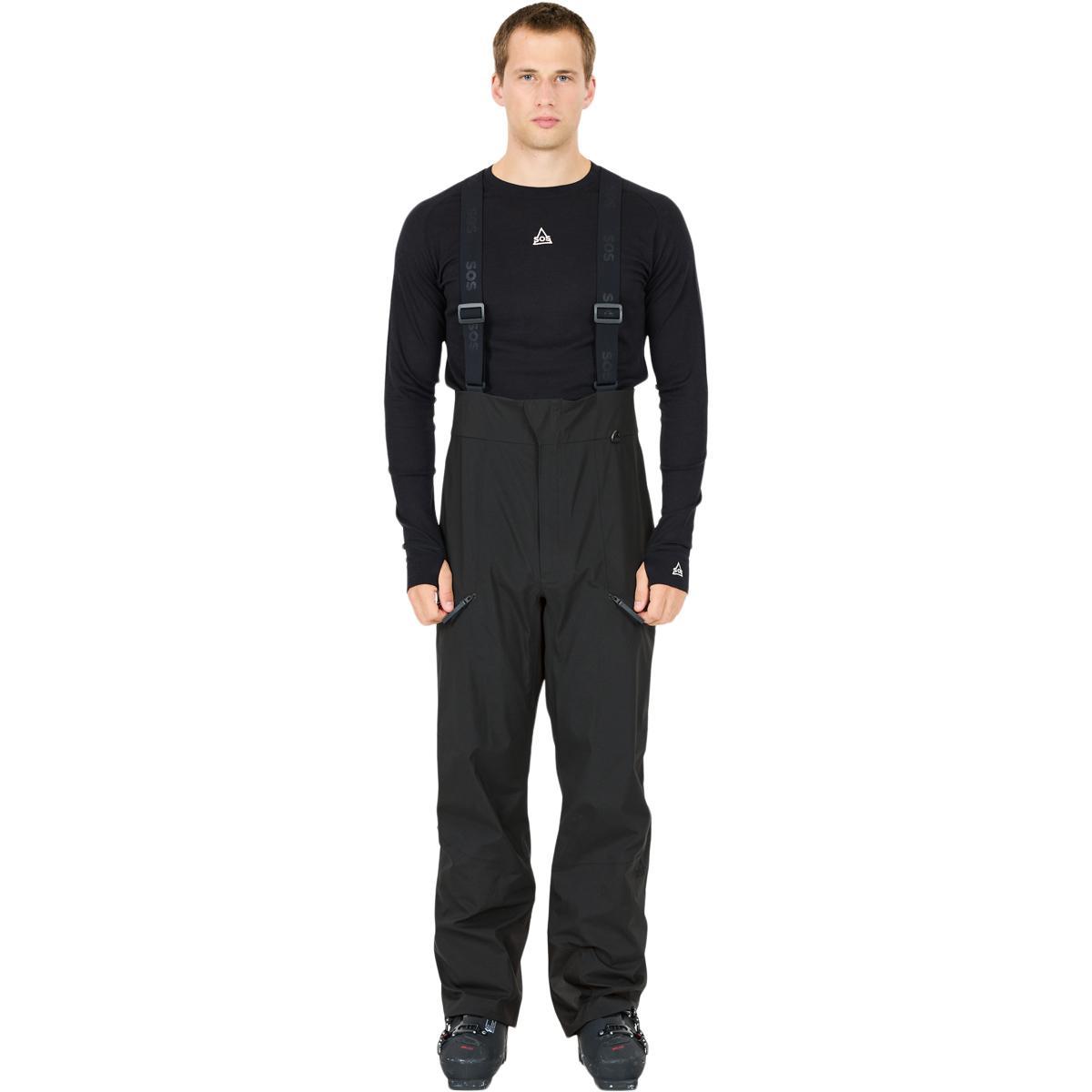 SOS Cosmos Stretch Shell Bib Skibukser Herre Black