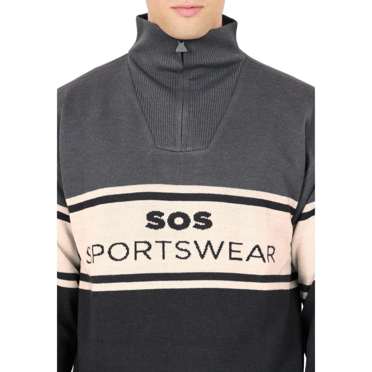 SOS Idre Windstopper Strikkegenser Unisex Turbulence