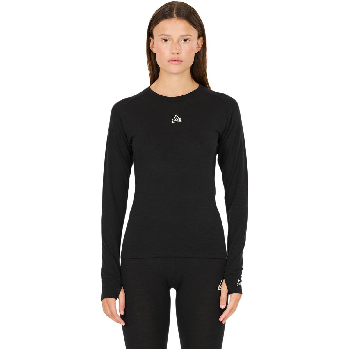 SOS Polaris Merino Ulltrøye Dame Black