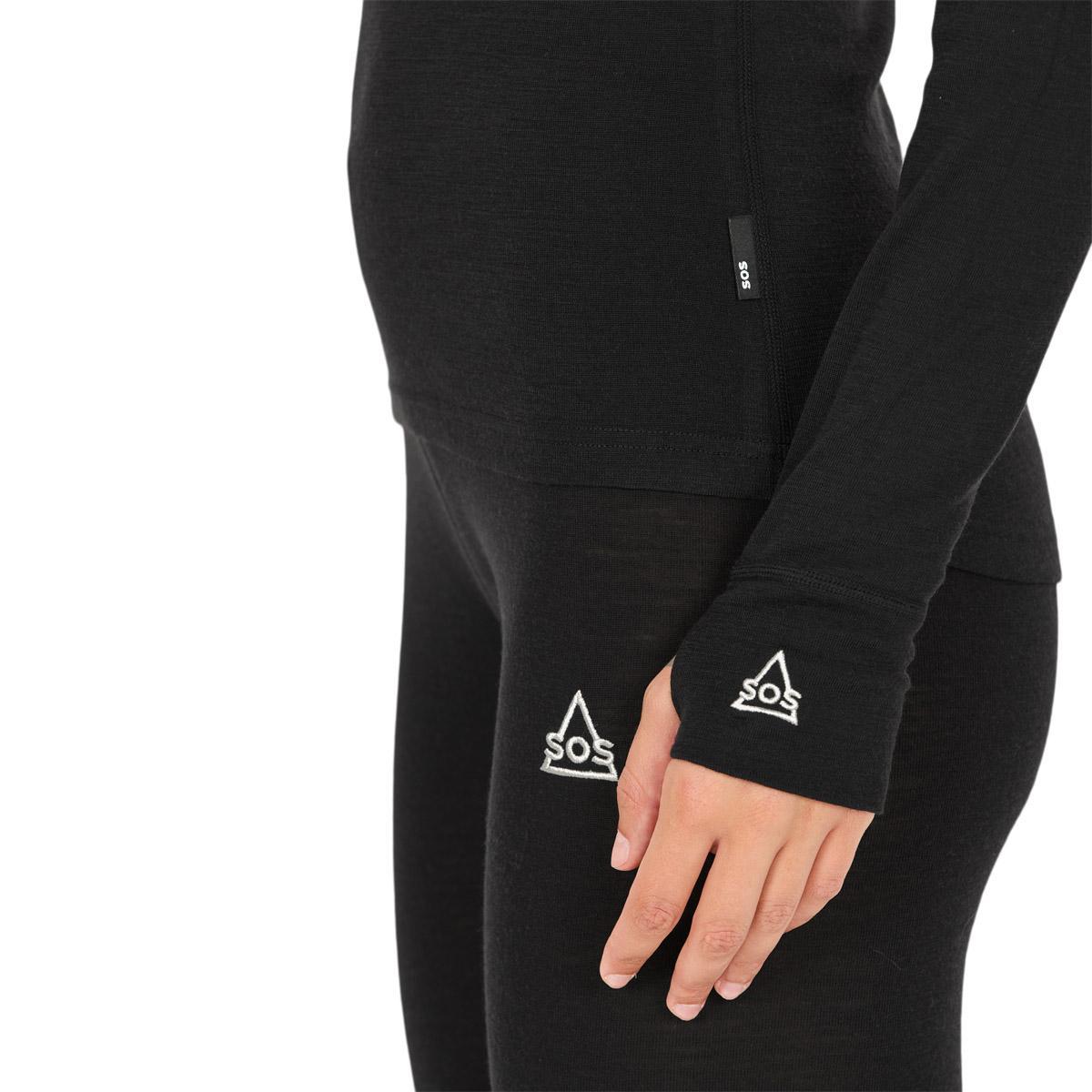 SOS Polaris Merino Ulltrøye Dame Black