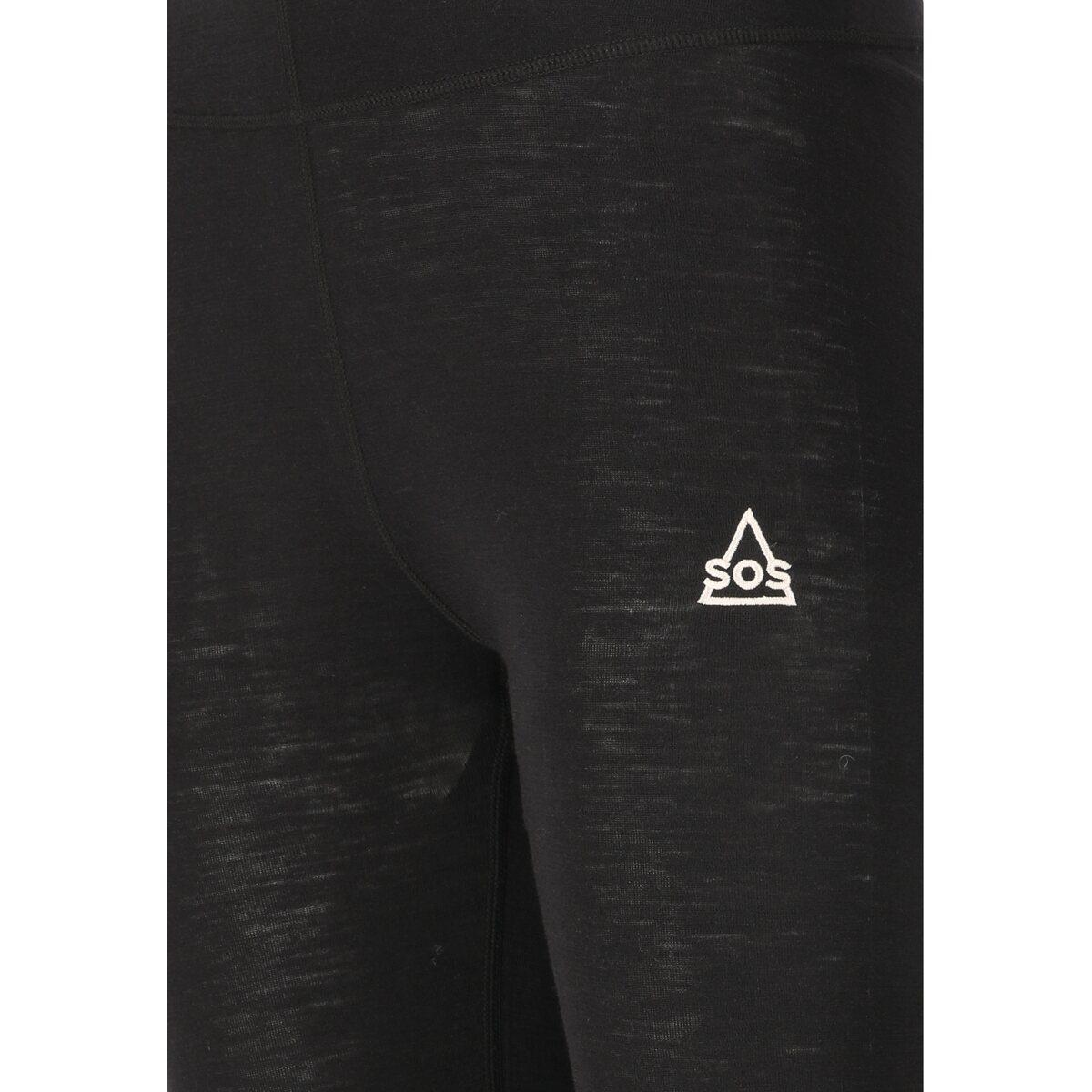 SOS Polaris 3/4 Merino Ullongs Dame Black