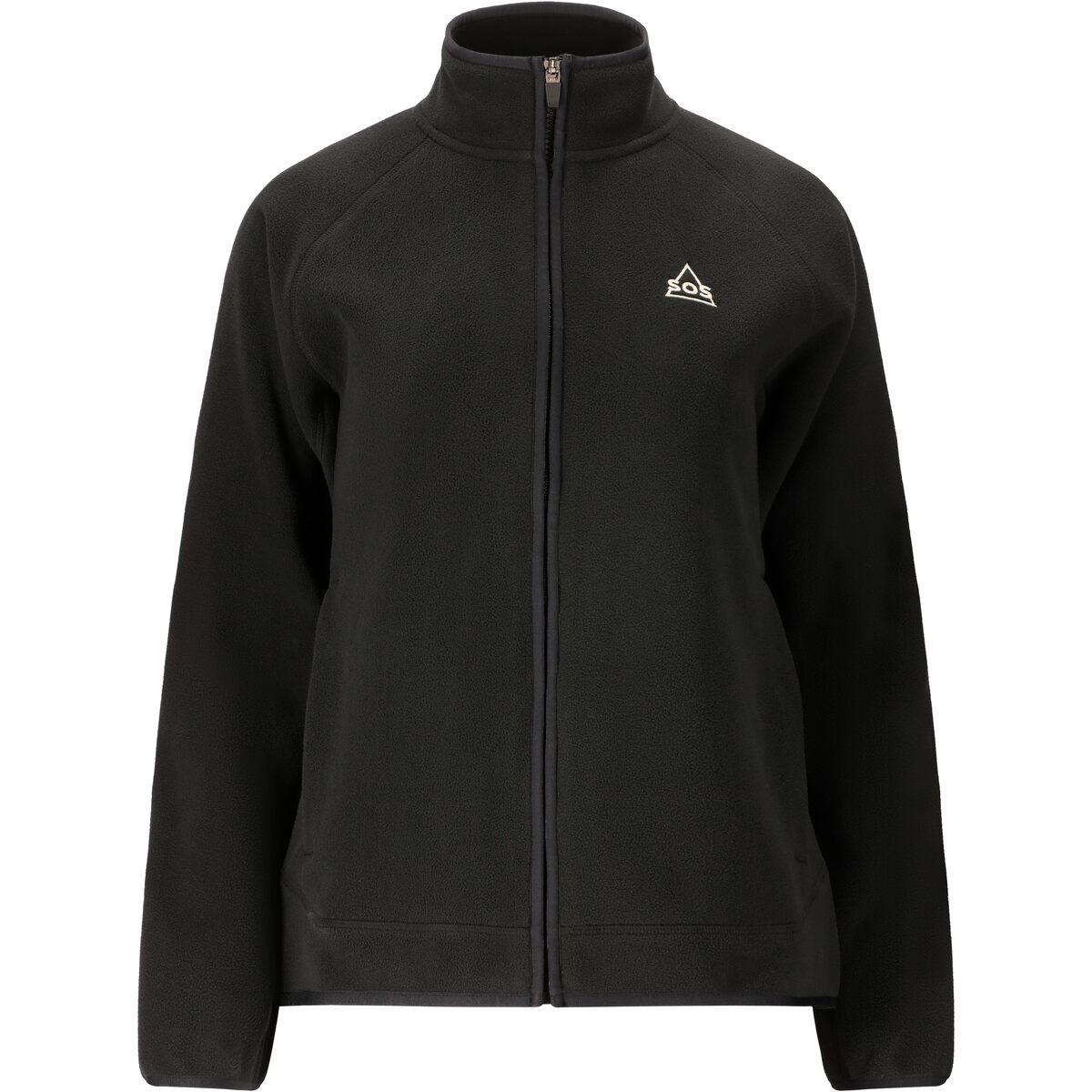 SOS Draco Fleecejakke Dame Black