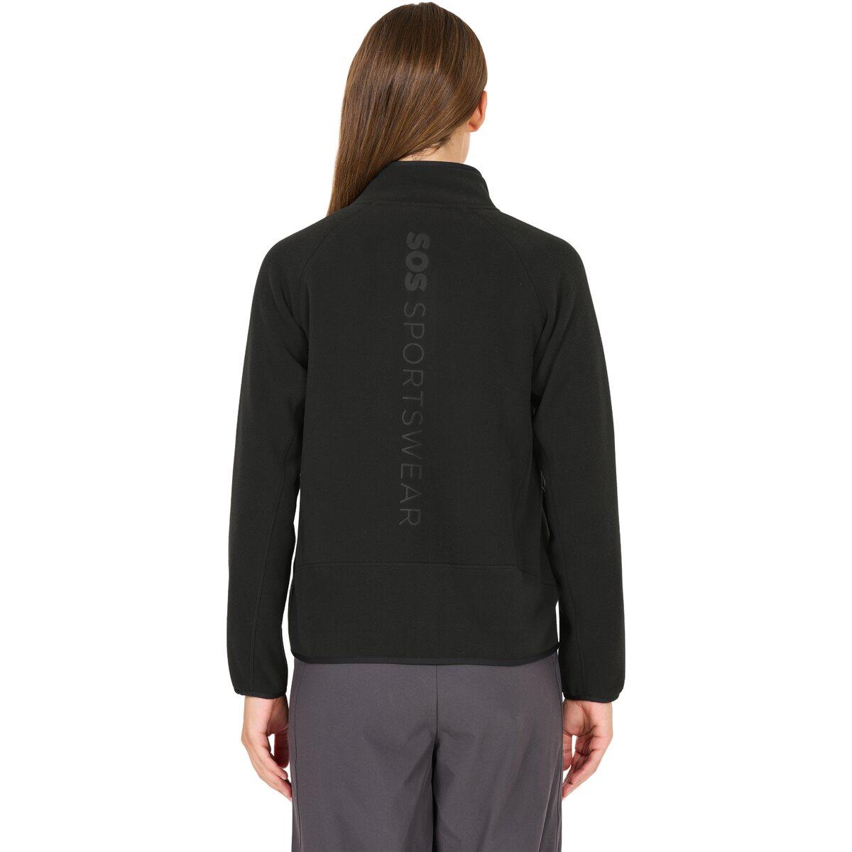 SOS Draco Fleecejakke Dame Black