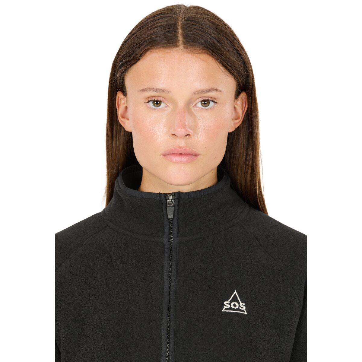SOS Draco Fleecejakke Dame Black