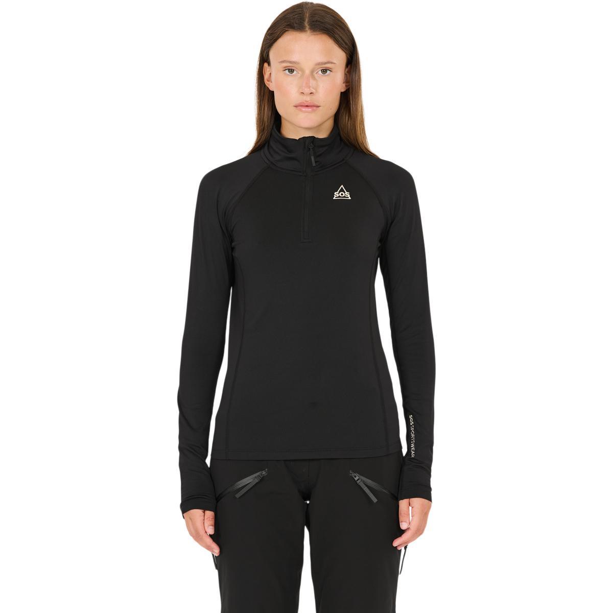 SOS Stratos Half Zip Superundertøy Trøye Dame Black