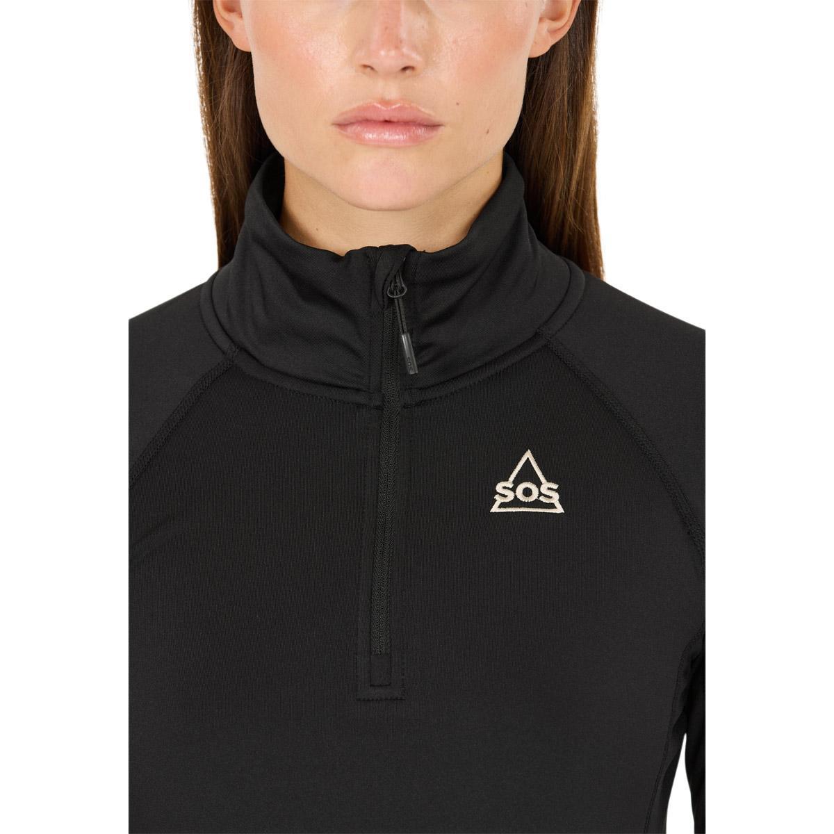 SOS Stratos Half Zip Superundertøy Trøye Dame Black