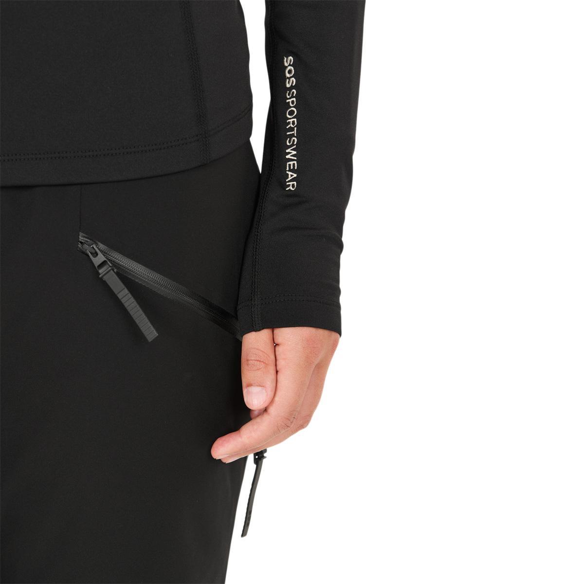 SOS Stratos Half Zip Superundertøy Trøye Dame Black