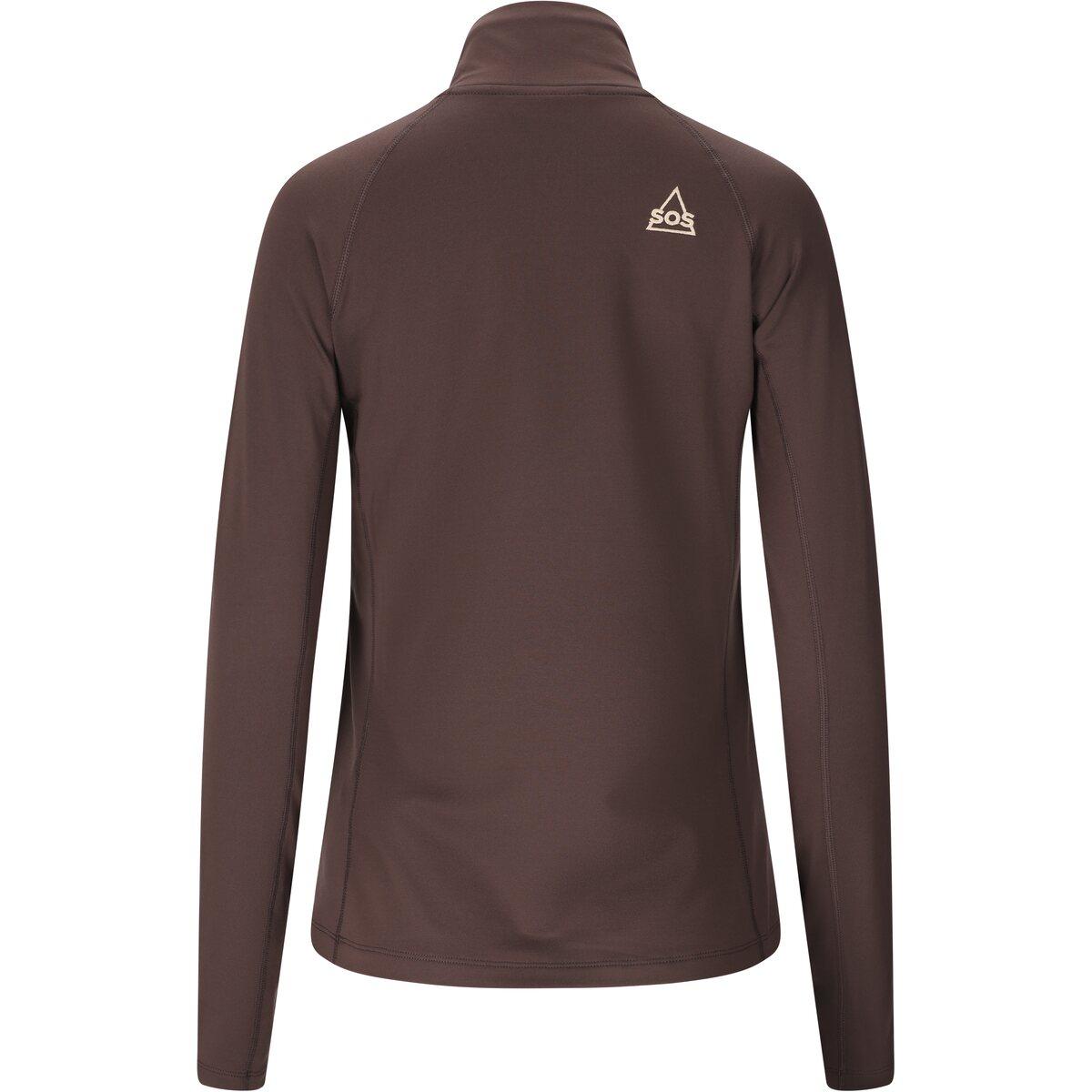 SOS Stratos Half Zip Superundertøy Trøye Dame Shale Mud