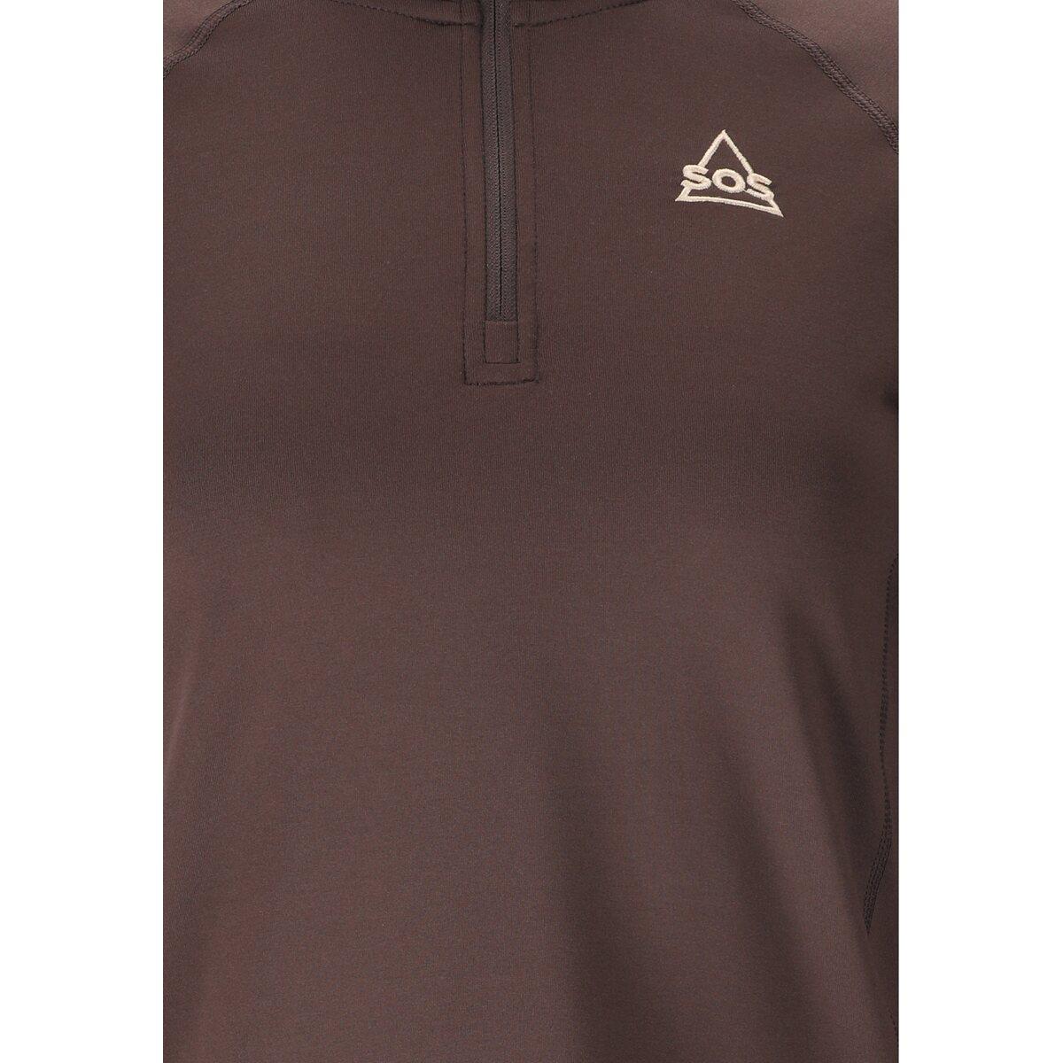 SOS Stratos Half Zip Superundertøy Trøye Dame Shale Mud