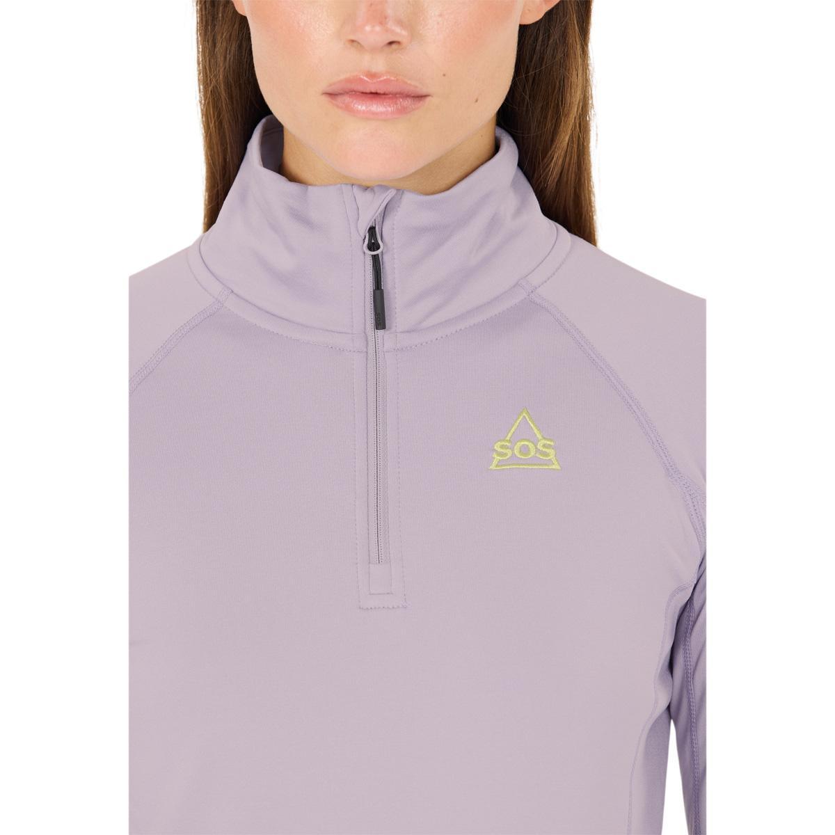 SOS Stratos Half Zip Superundertøy Trøye Dame Wisteria