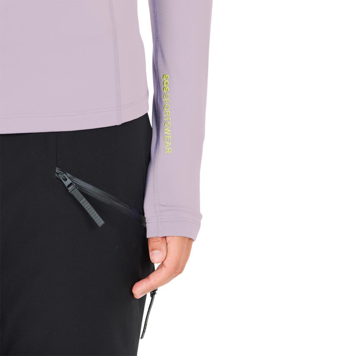SOS Stratos Half Zip Superundertøy Trøye Dame Wisteria