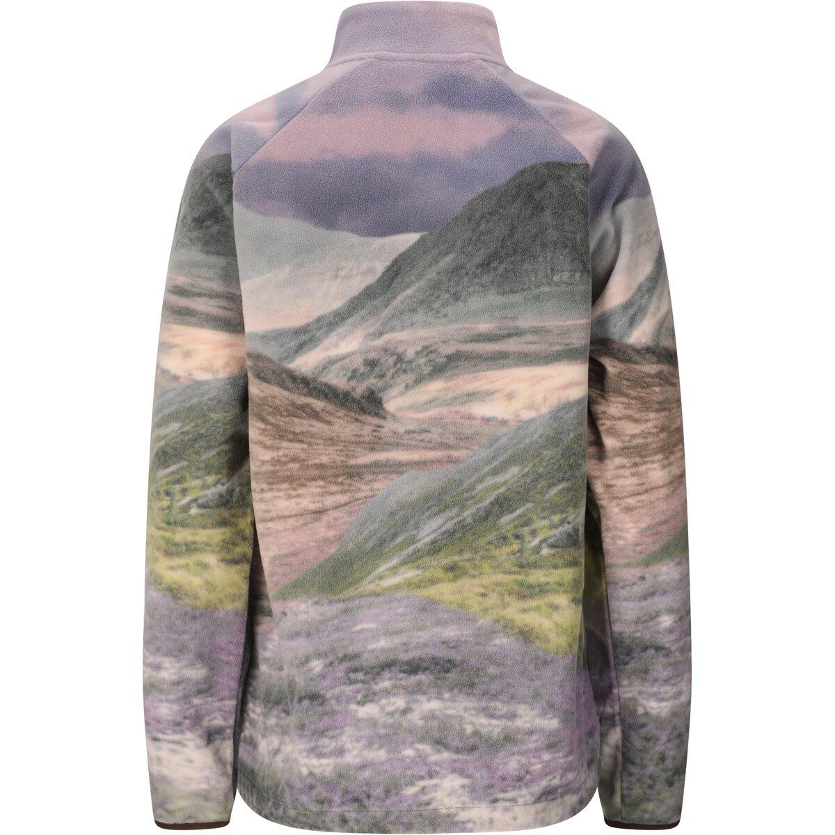 SOS Exo Printed Half Zip Fleecetrøye Dame Shale Mud