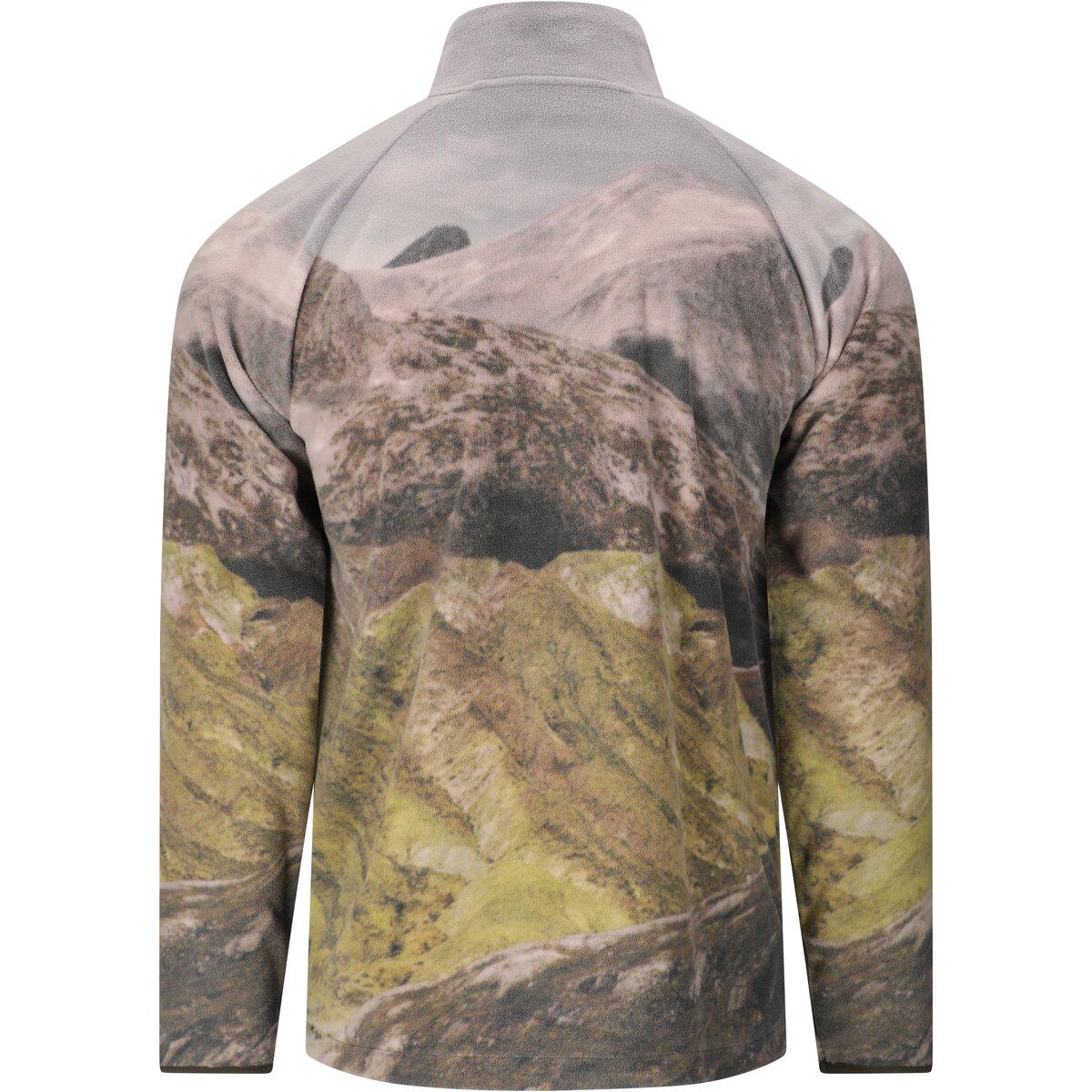 SOS Exo Printed Half Zip Fleecetrøye Herre Black Ink
