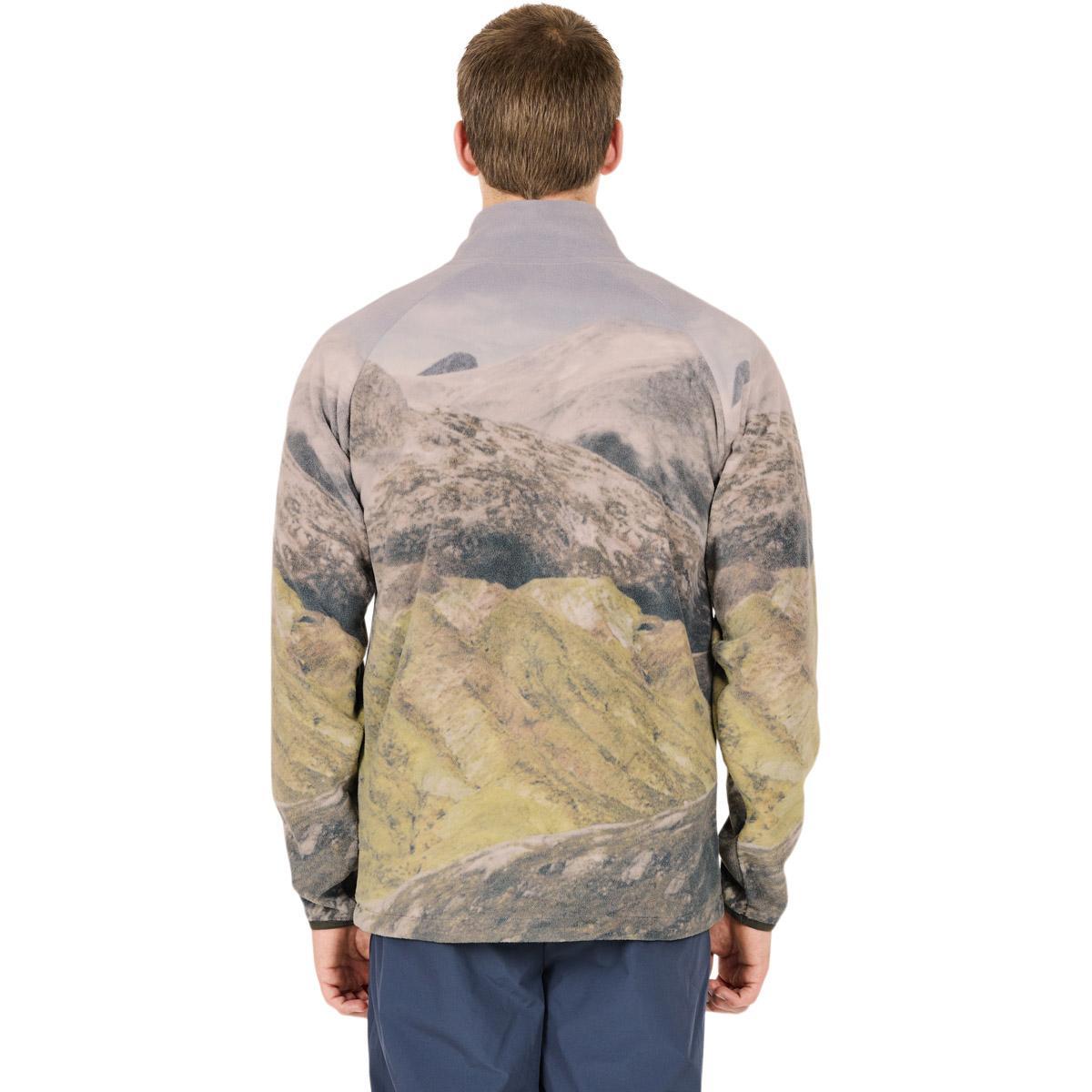 SOS Exo Printed Half Zip Fleecetrøye Herre Black Ink