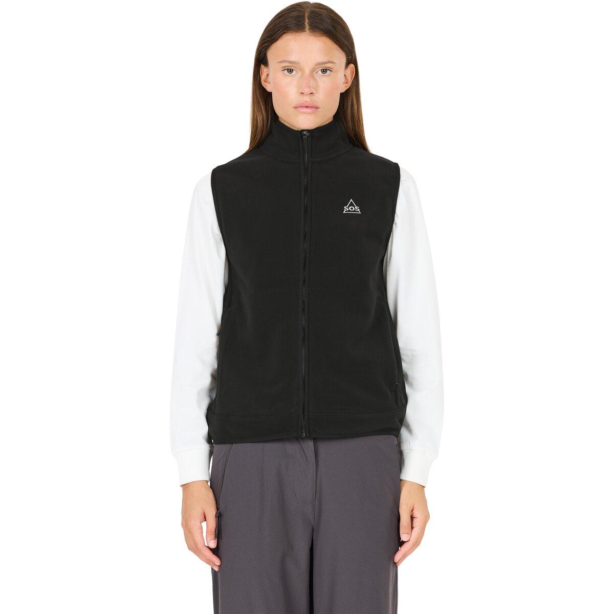 SOS Draco Fleece Vest Dame Black