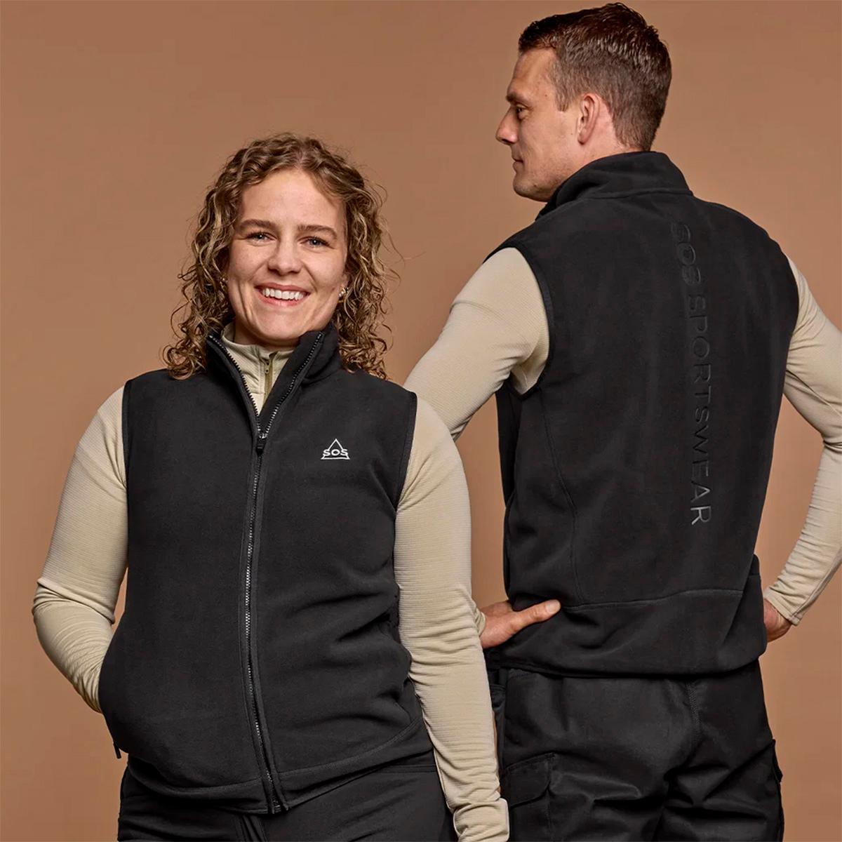 SOS Draco Fleece Vest Dame Black