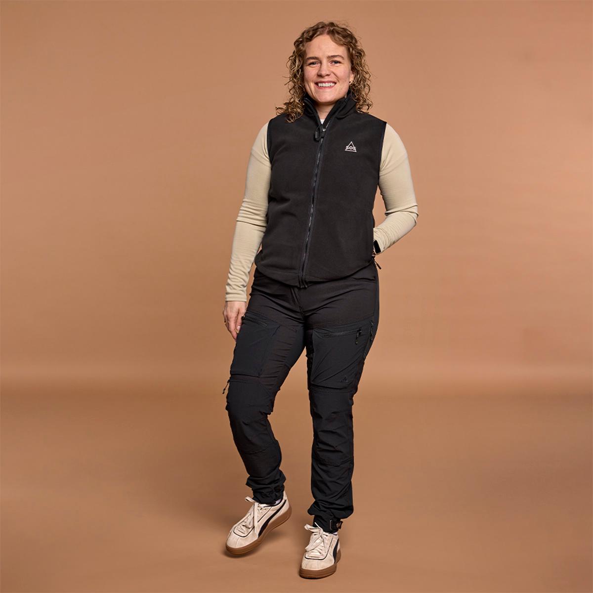 SOS Draco Fleece Vest Dame Black