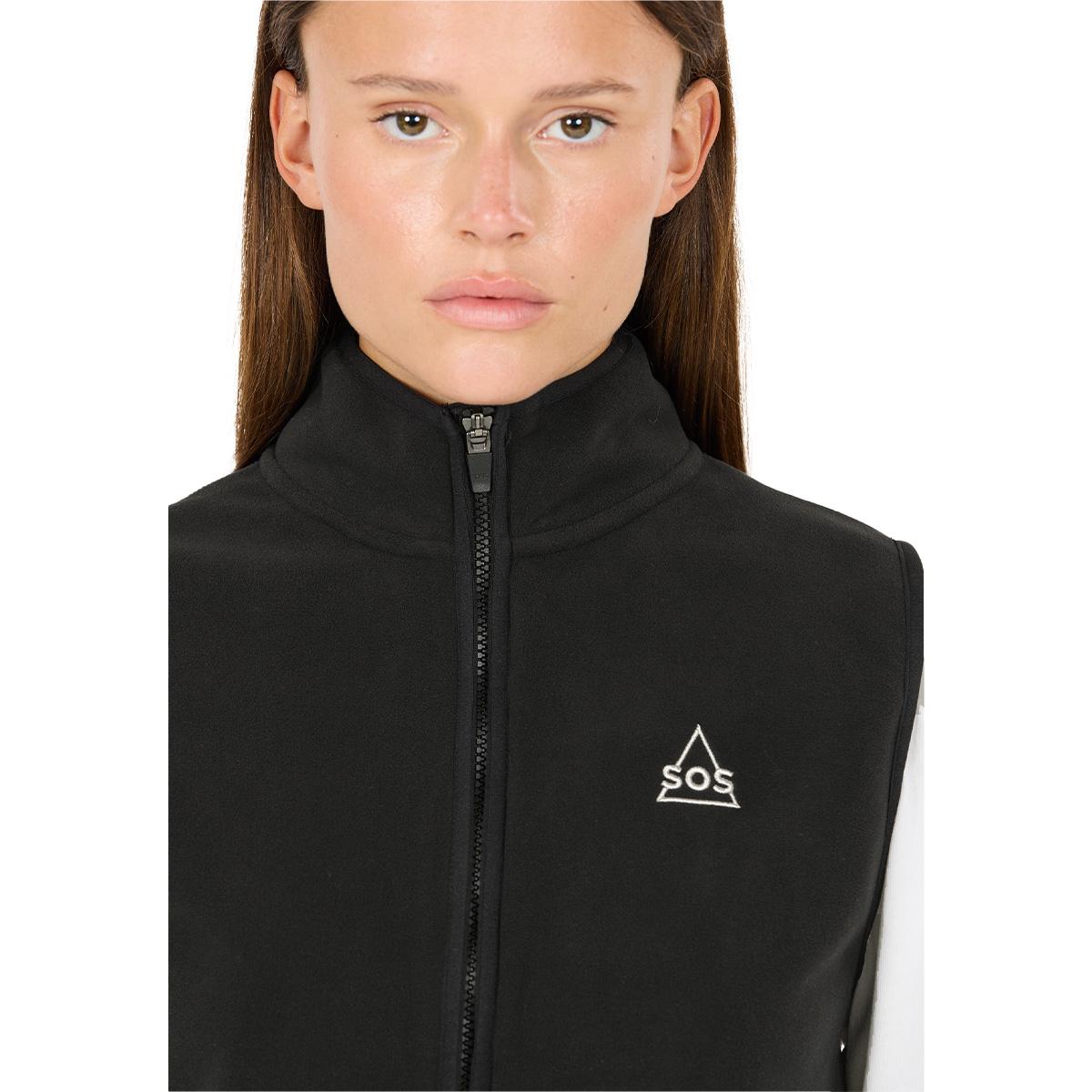 SOS Draco Fleece Vest Dame Black