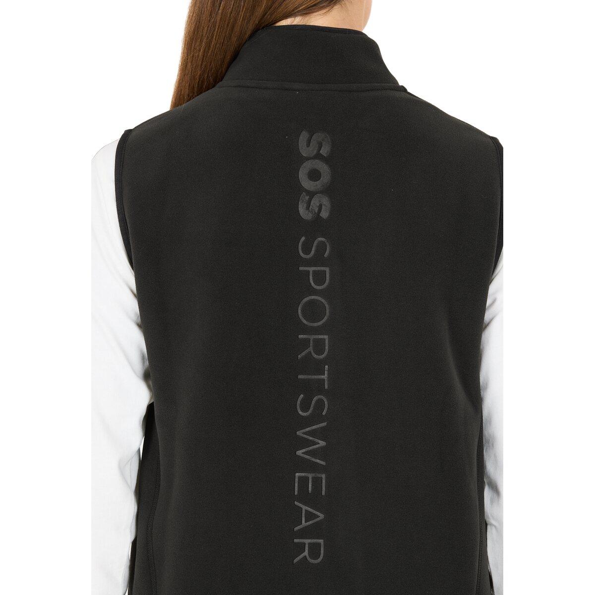 SOS Draco Fleece Vest Dame Black