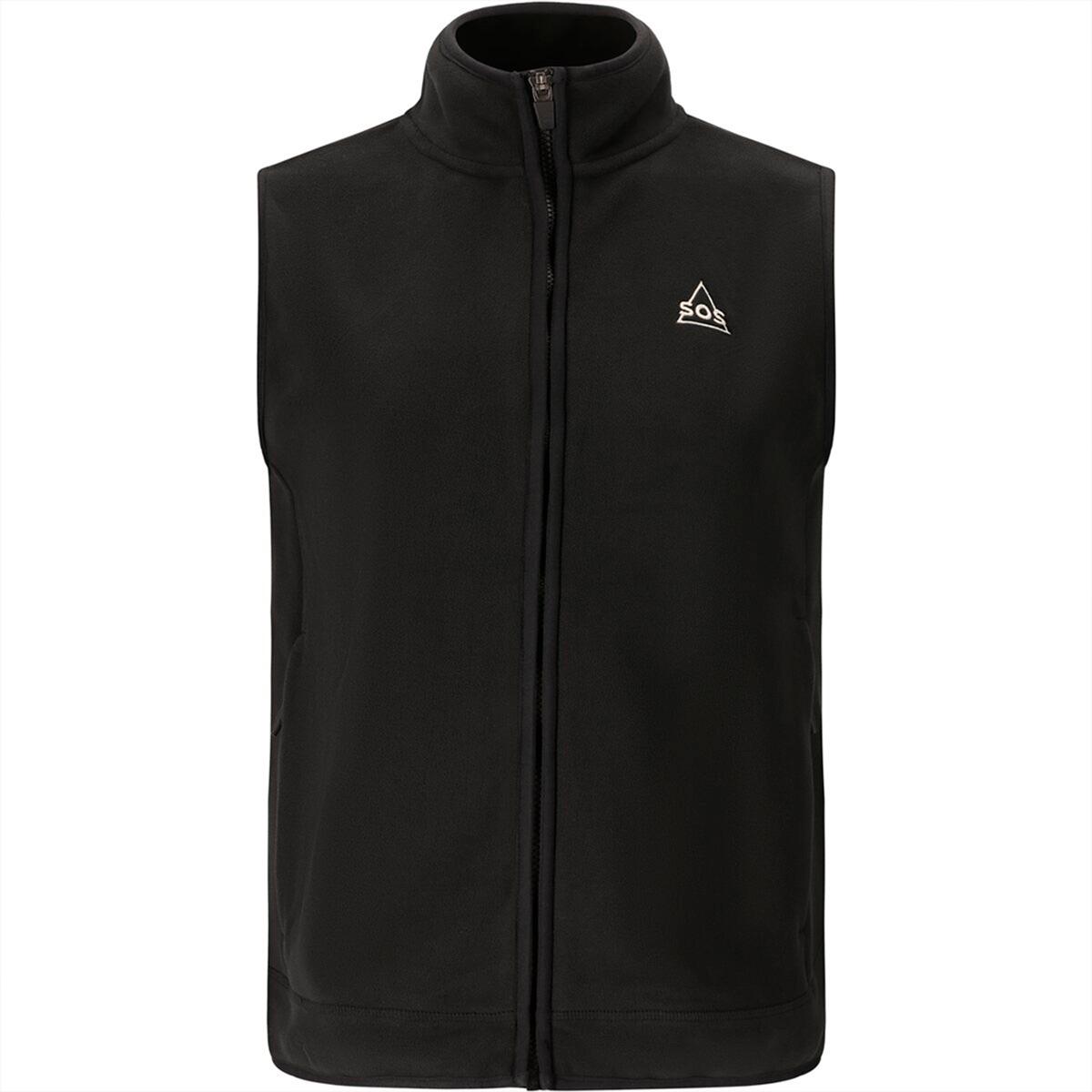 SOS Draco Fleece Vest Herre Black