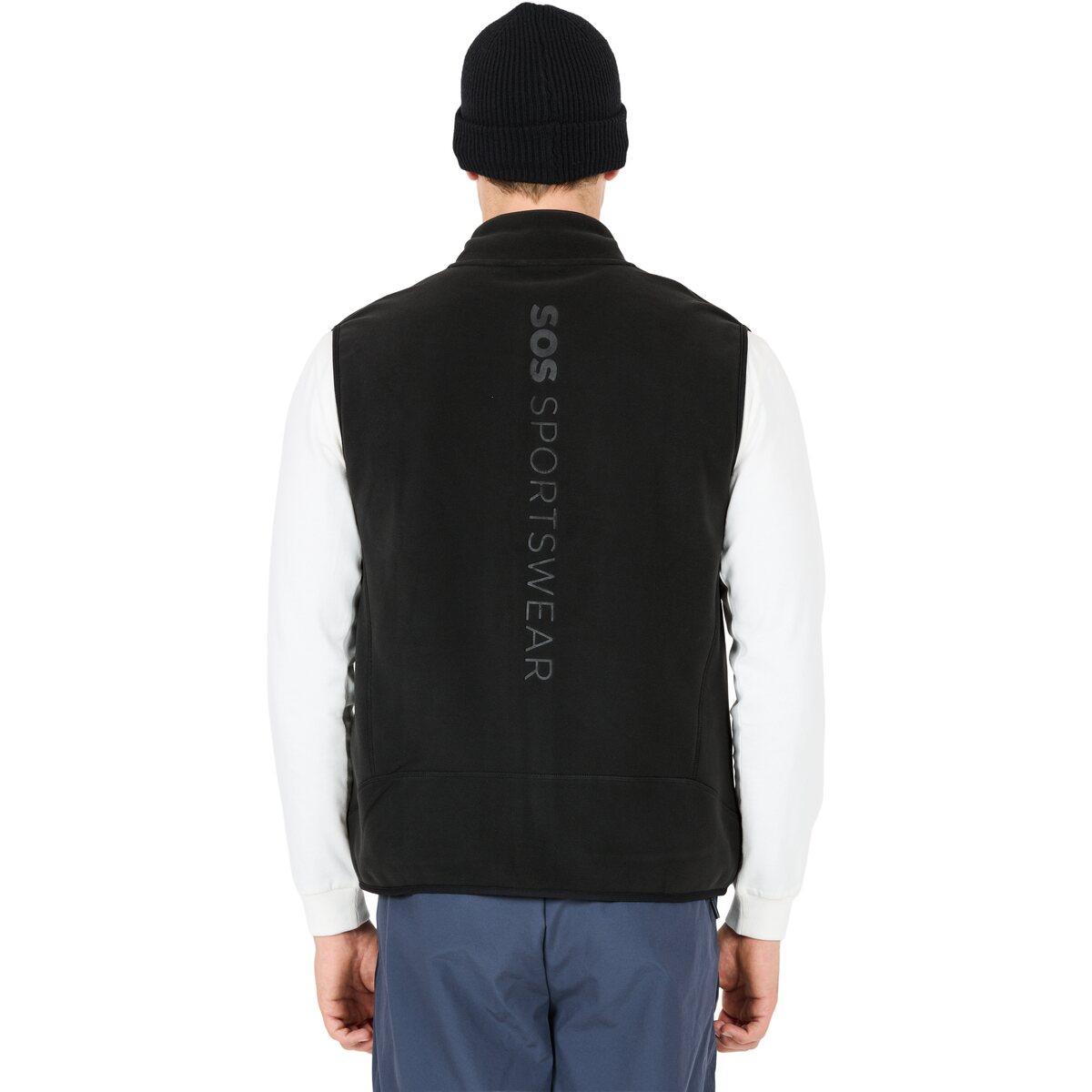 SOS Draco Fleece Vest Herre Black
