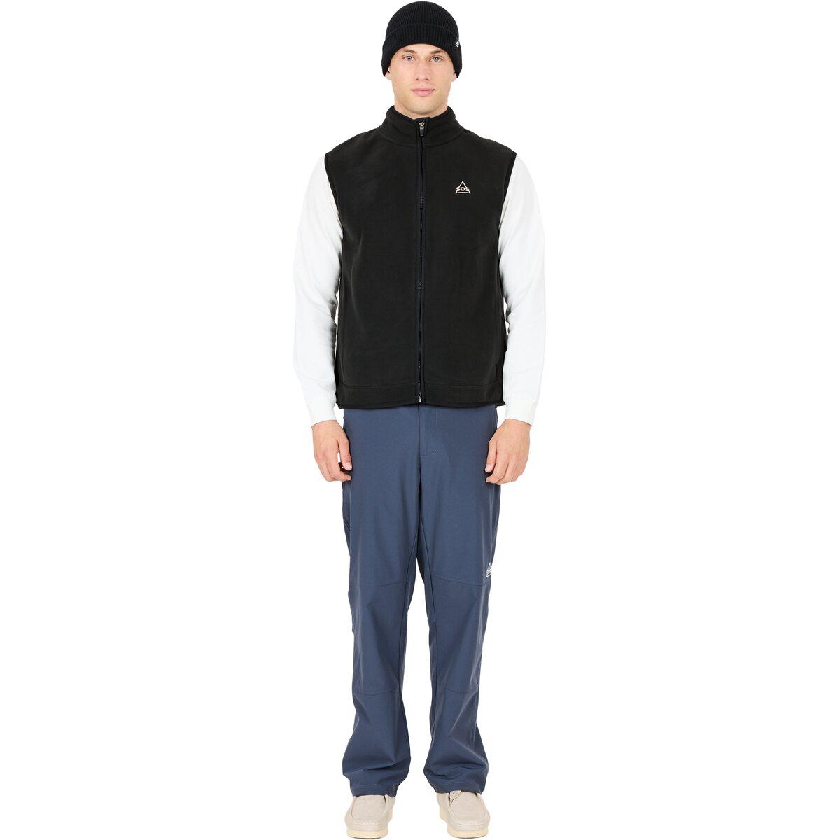 SOS Draco Fleece Vest Herre Black