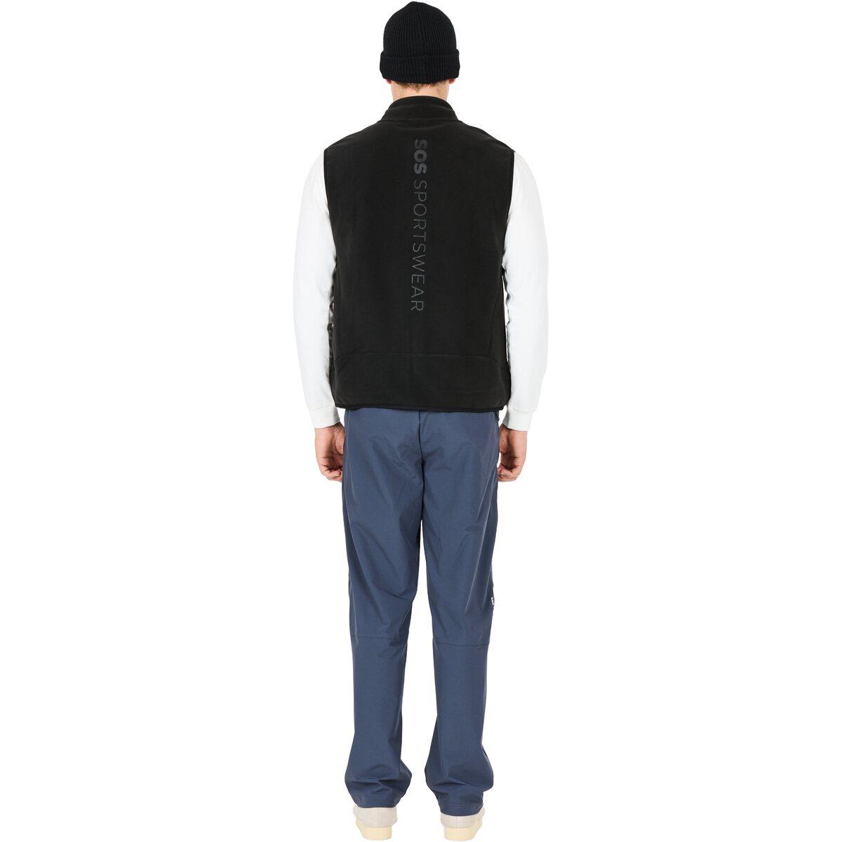 SOS Draco Fleece Vest Herre Black