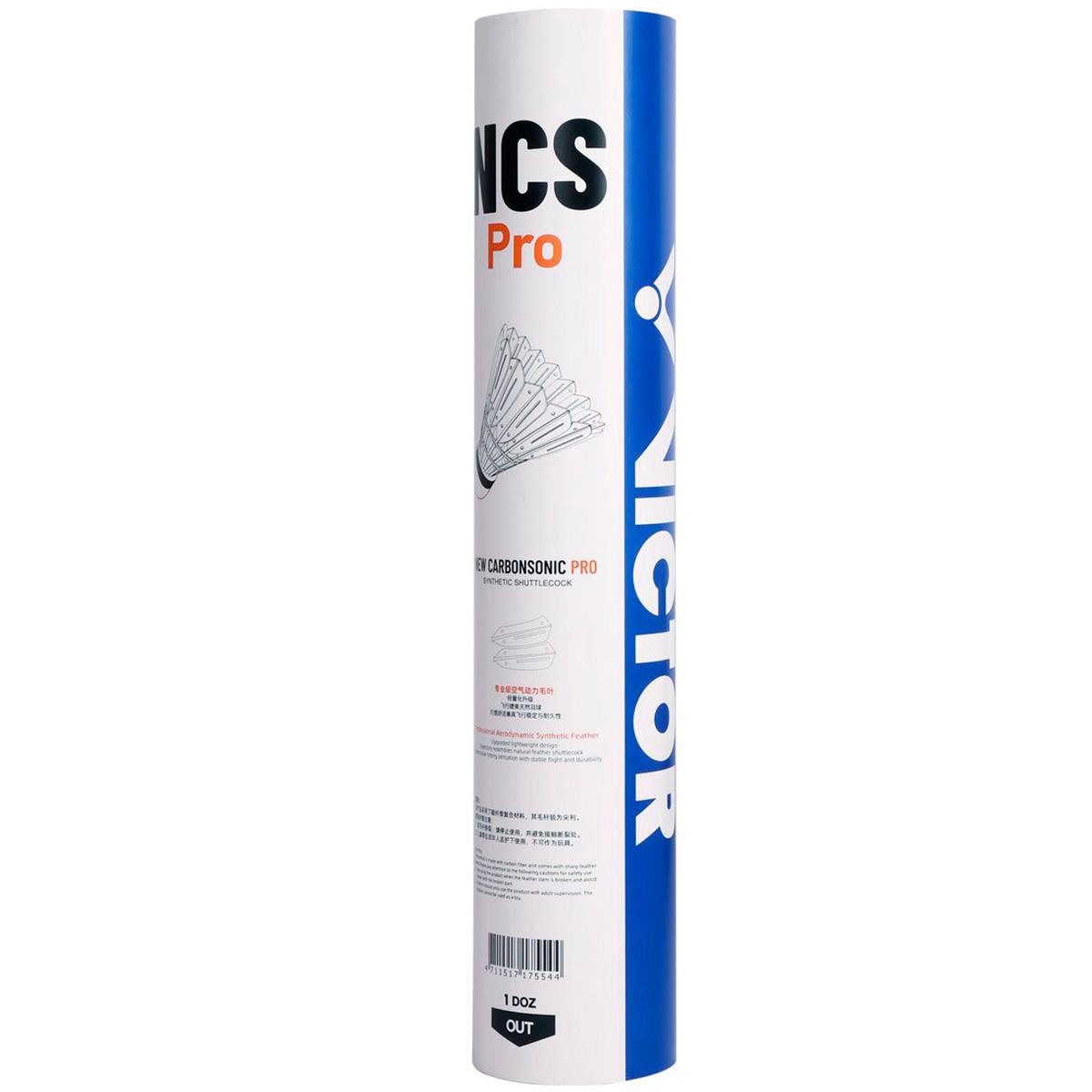 Victor New Carbonsonic Pro Badmintonbolde White