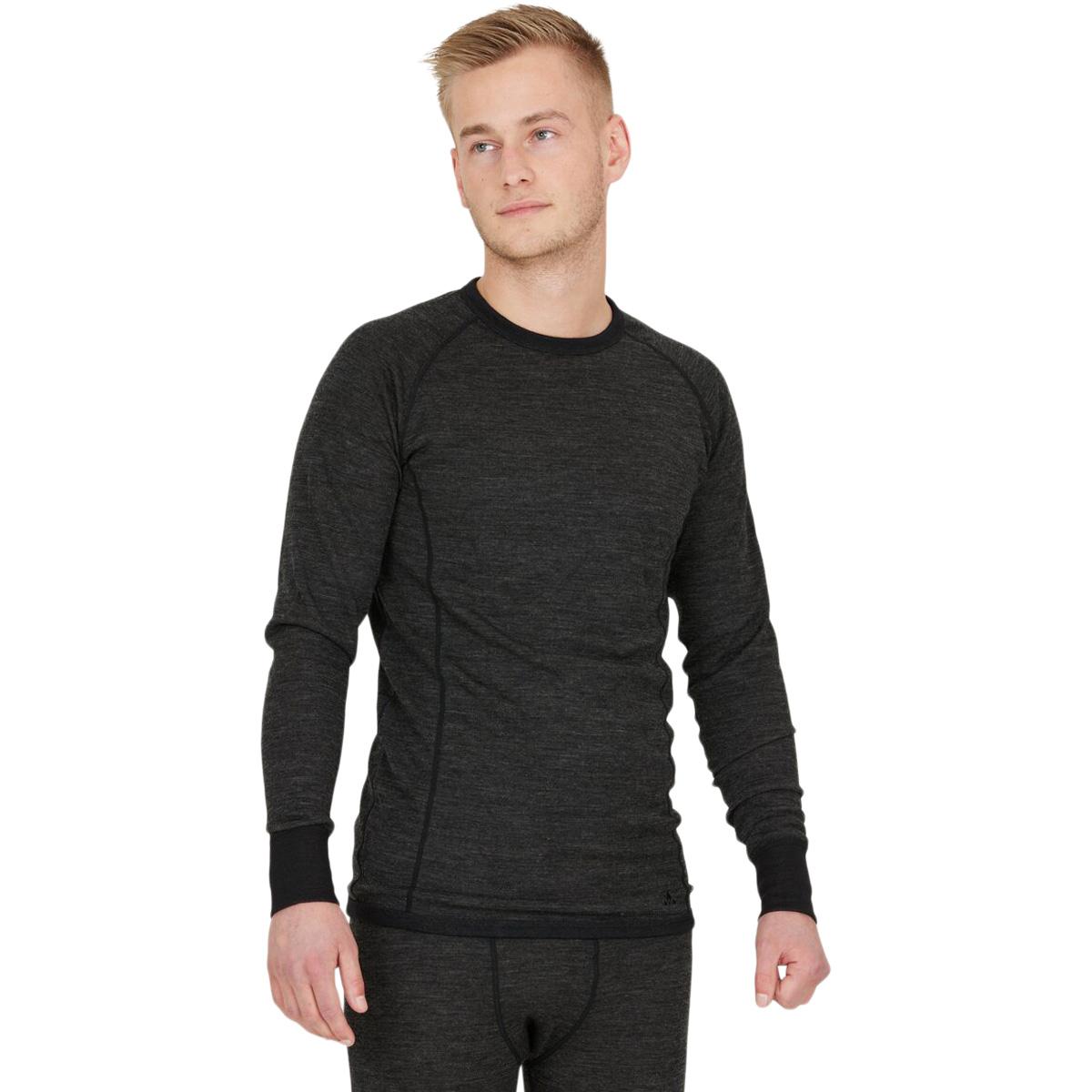 Whistler Bradley Merinould Skiundertrøje Herre Dark Grey Melange