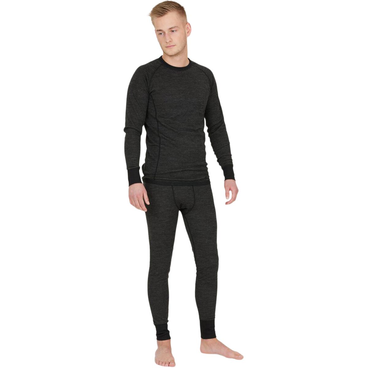Whistler Bradley Merinould Skiundertrøje Herre Dark Grey Melange