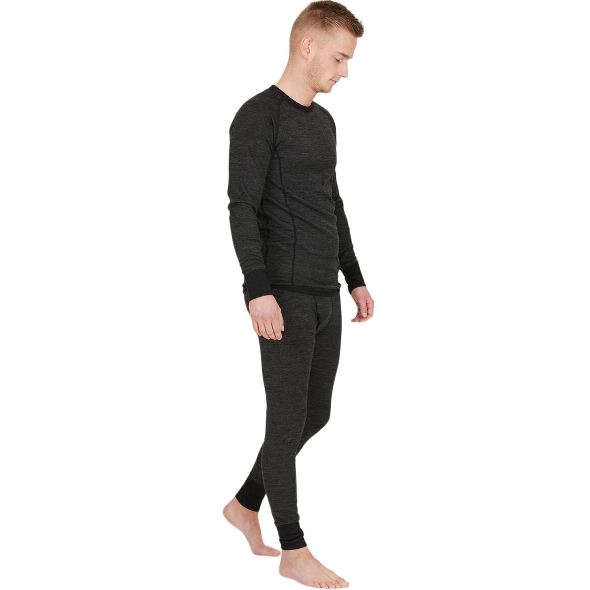 Whistler Bradley Merinould Skiunderbukser Herre Dark Grey Melange