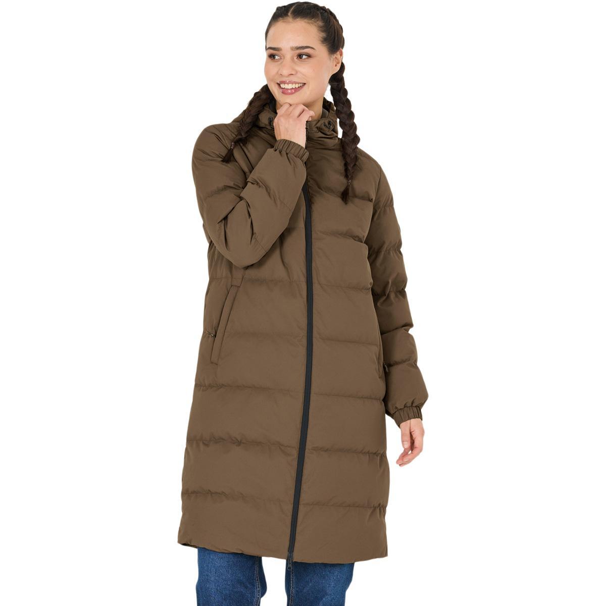 Whistler Abella Padded Parka Vinterjakke Dame Chocolate Chip