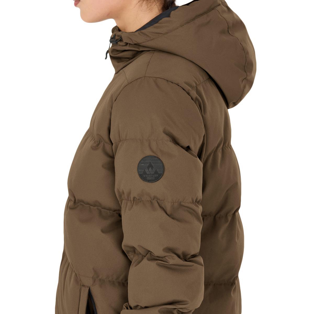 Whistler Abella Padded Parka Vinterjakke Dame Chocolate Chip