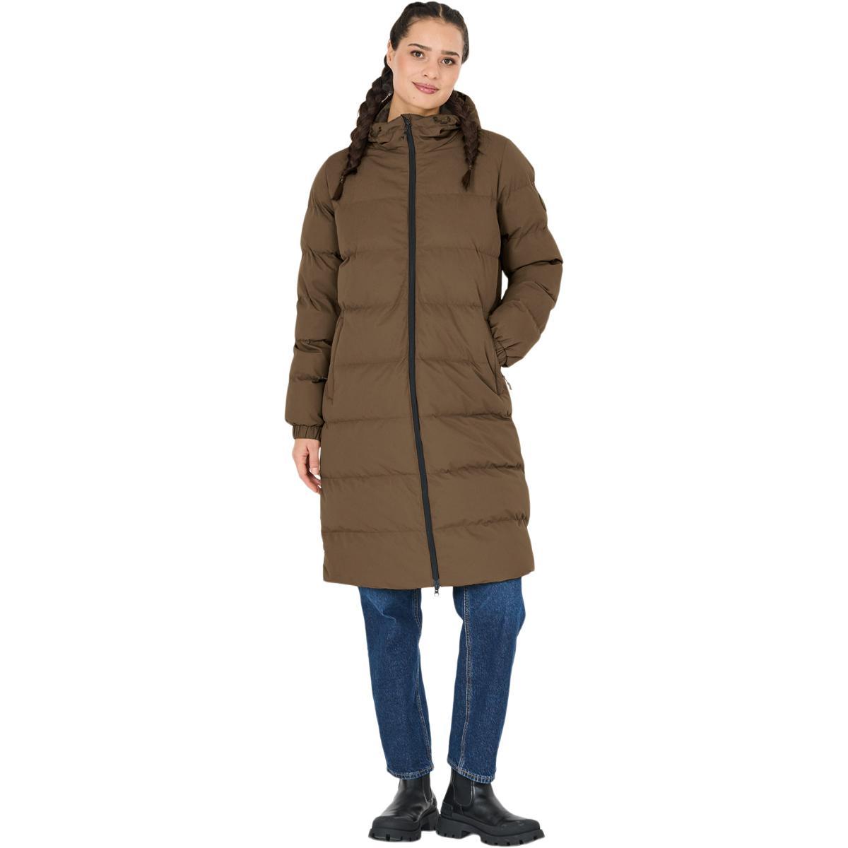 Whistler Abella Padded Parka Vinterjakke Dame Chocolate Chip