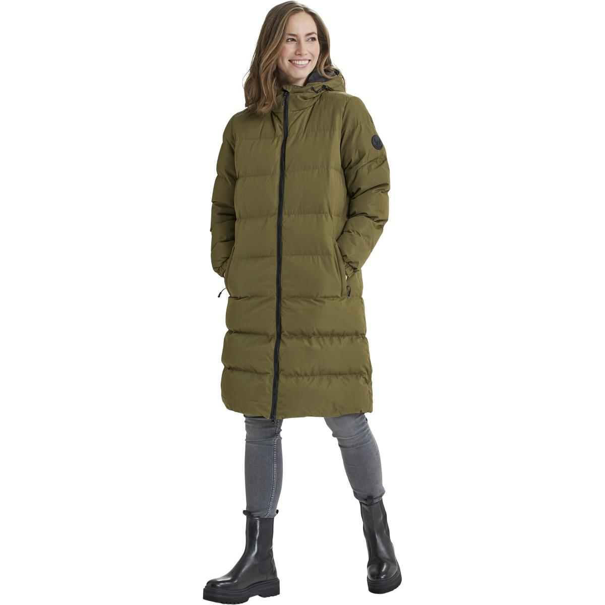 Whistler Abella Padded Parka Vinterjakke Dame Dark Olive