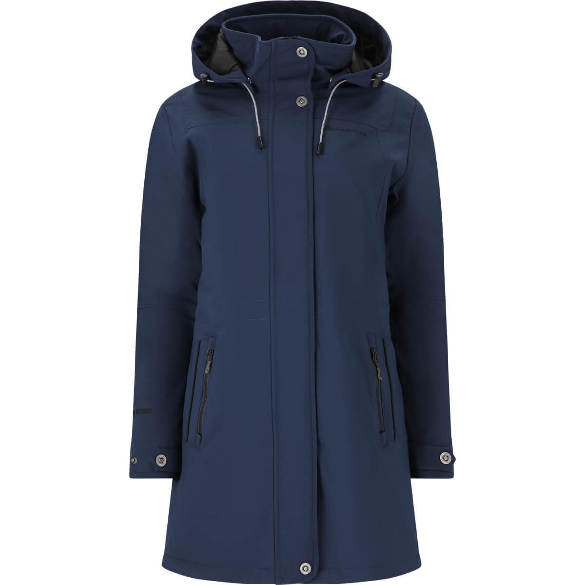 Whistler Flaviaio Long Padded Softshell Vinterjakke Dame Navy