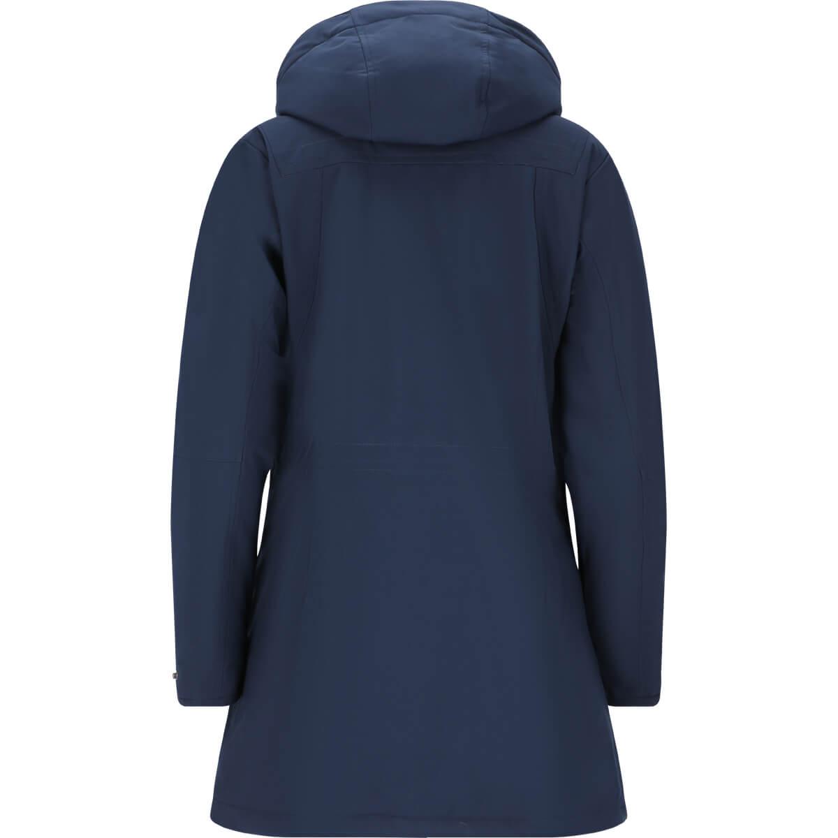 Whistler Flaviaio Long Padded Softshell Vinterjakke Dame Navy