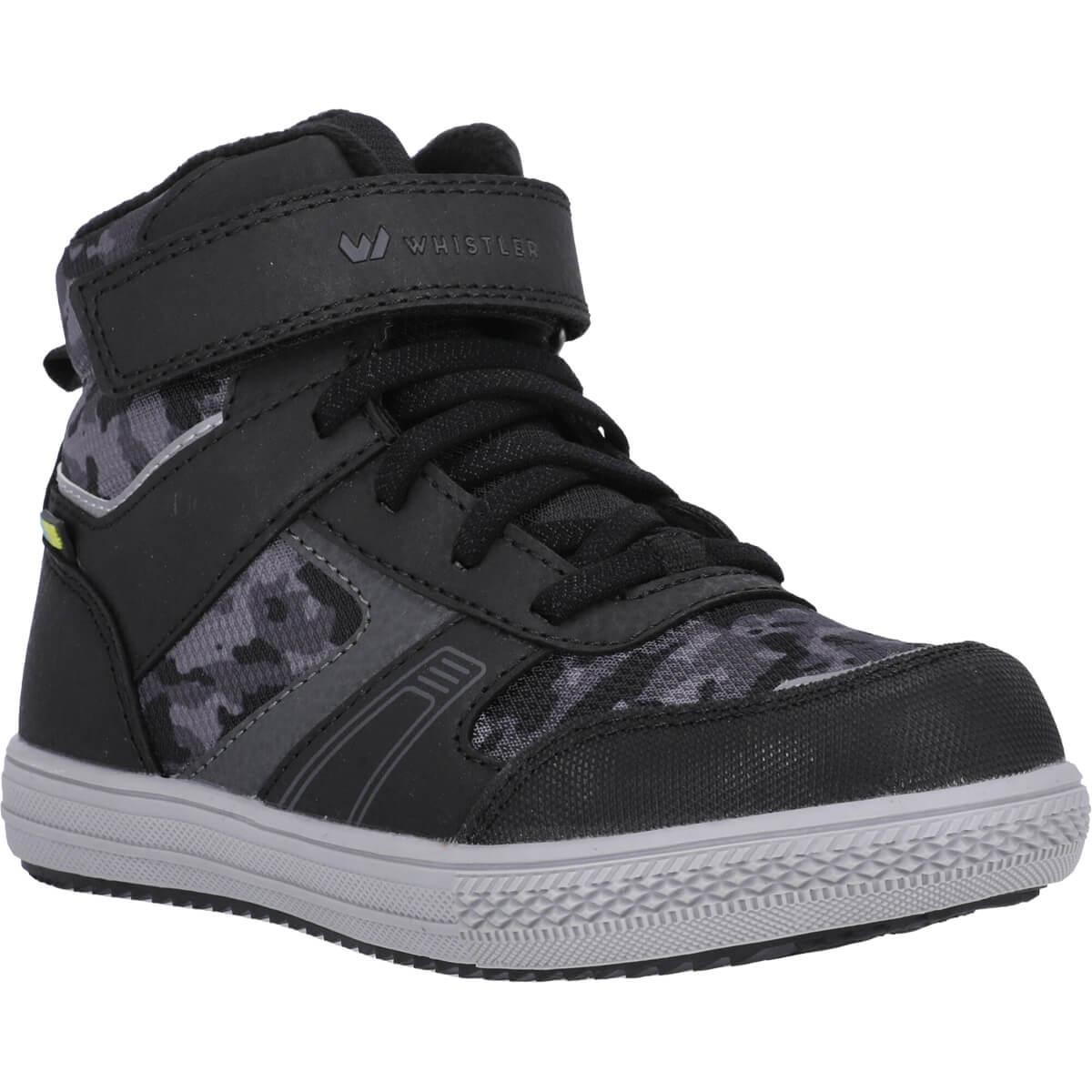 Whistler Casou WP Velcro Vinterstøvler Børn Black