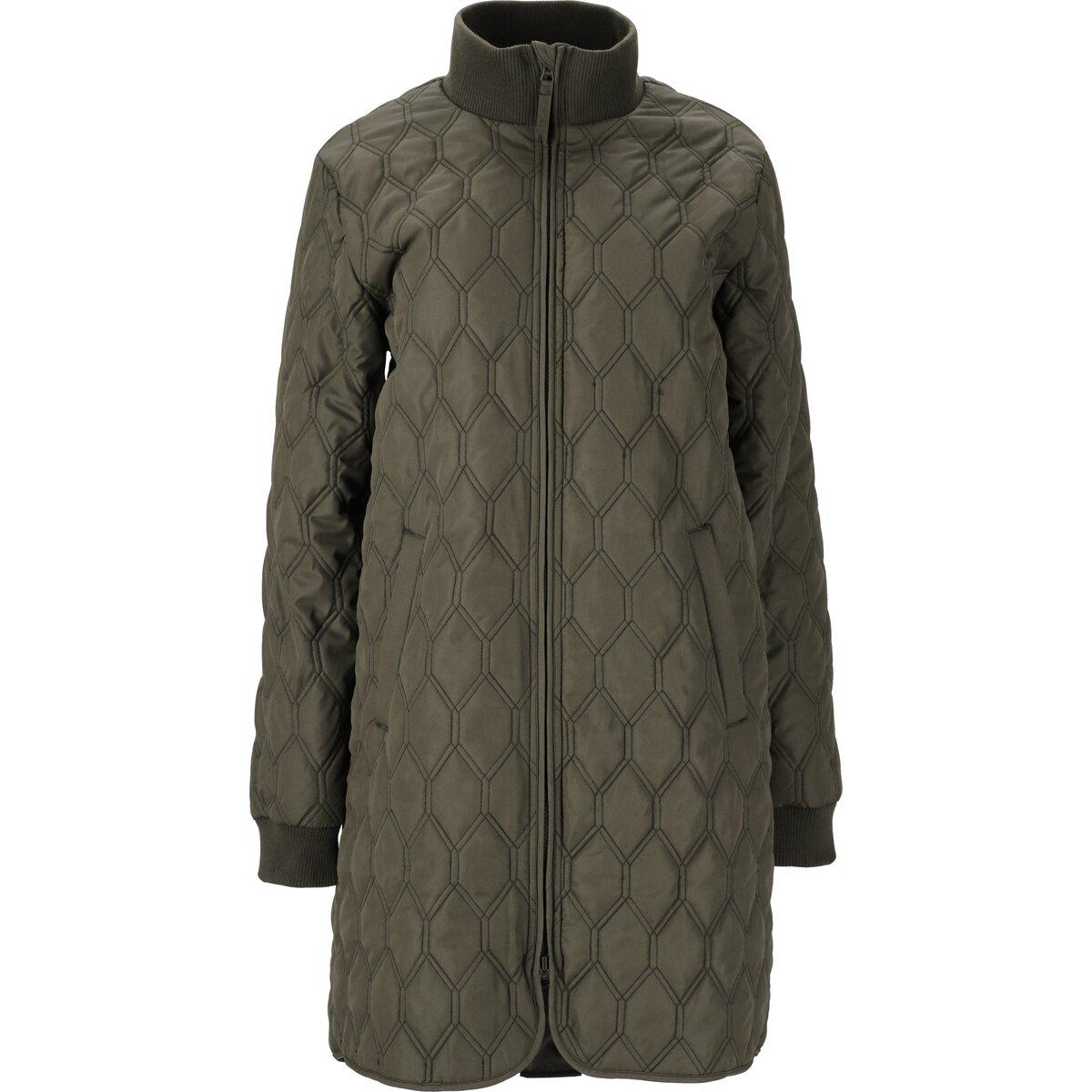 Whistler Nellye Long Quiltet Jakke Dame Black Ink