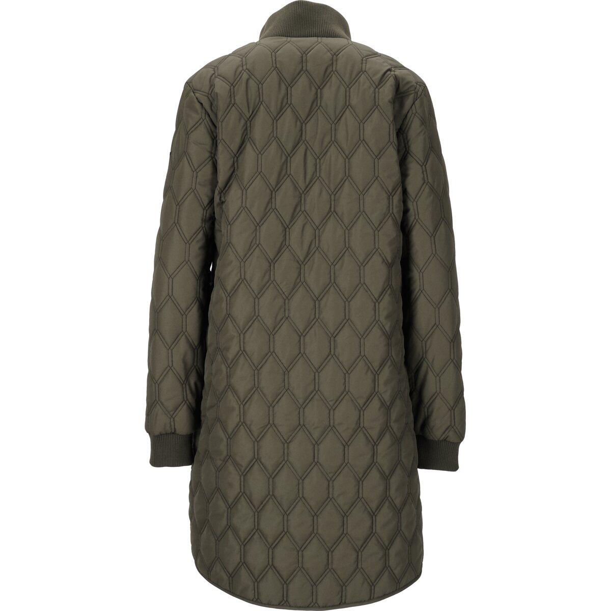 Whistler Nellye Long Quiltet Jakke Dame Black Ink