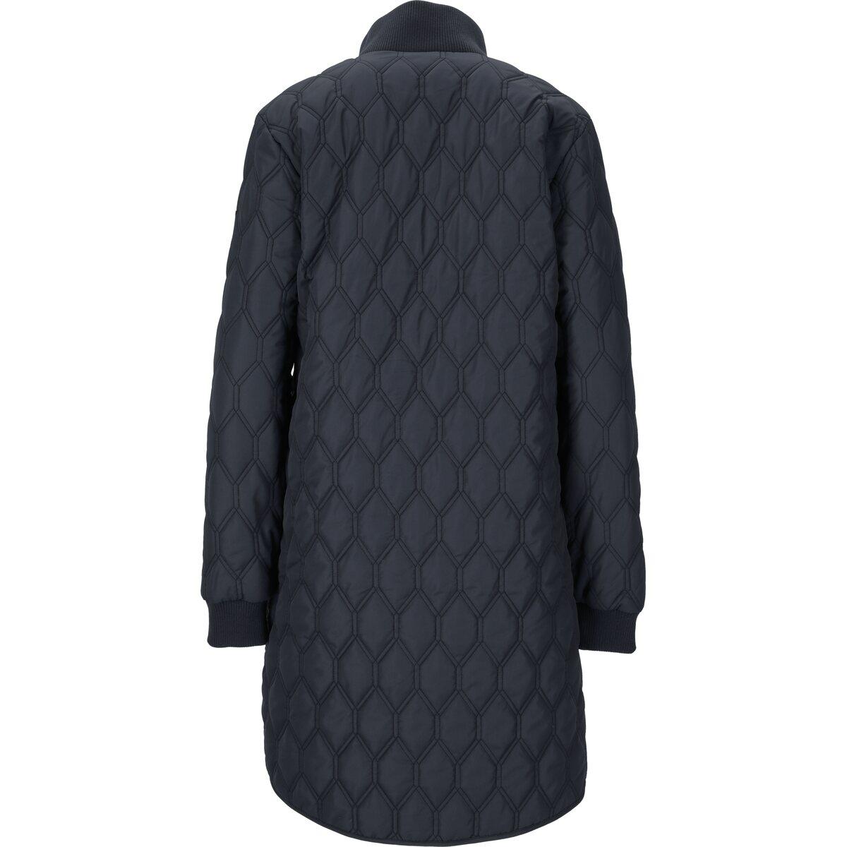 Whistler Nellye Long Quiltet Jakke Dame Navy