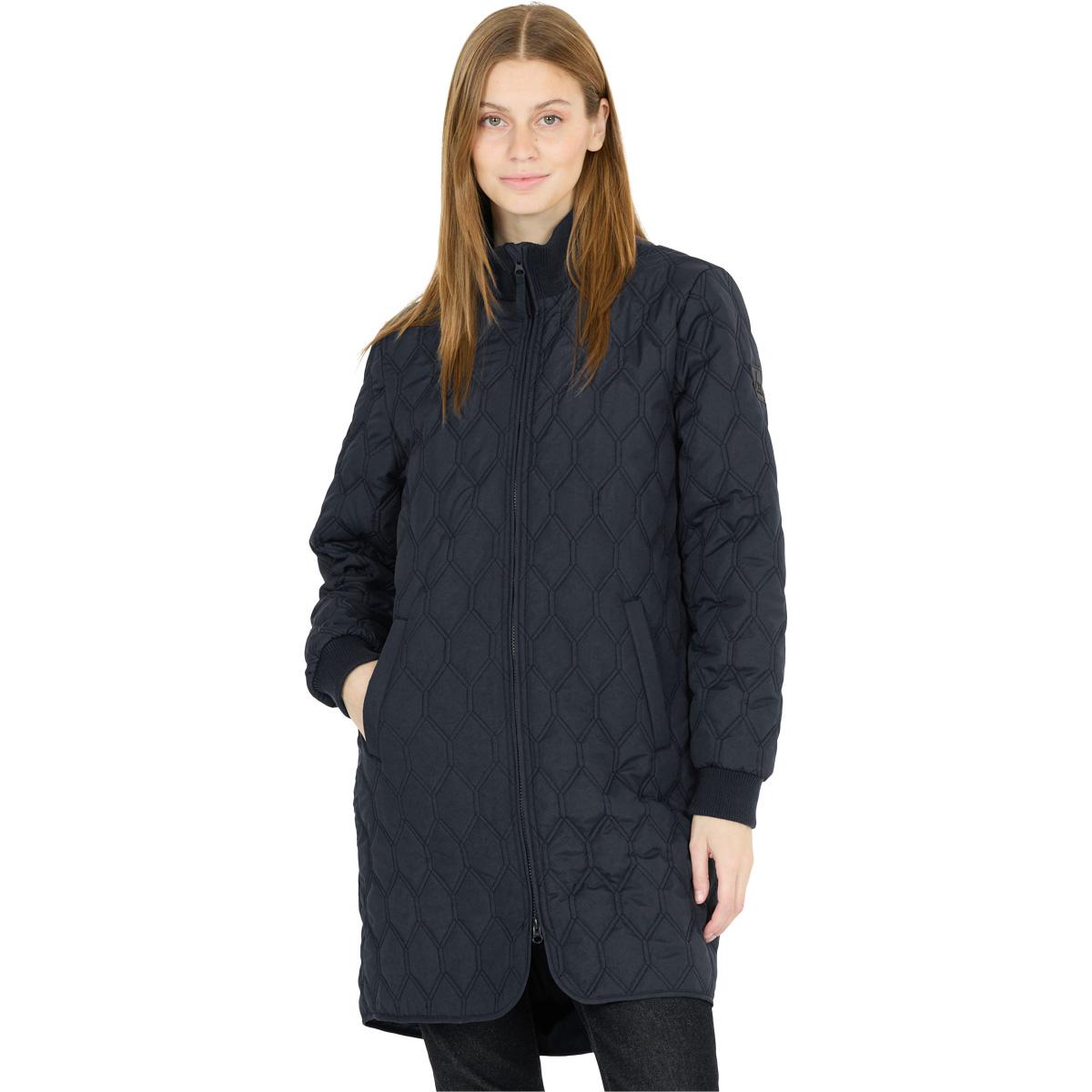Whistler Nellye Long Quiltet Jakke Dame Navy
