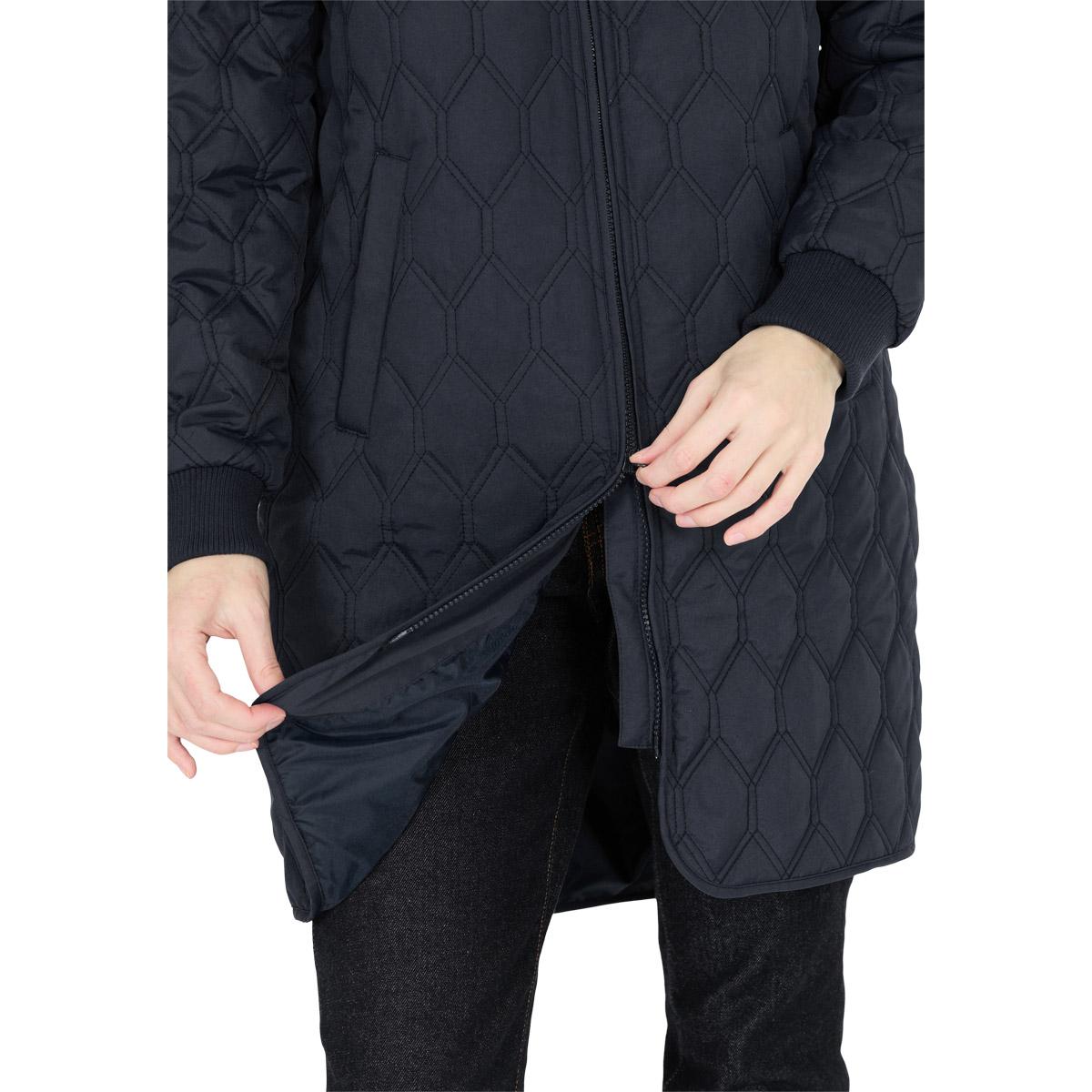 Whistler Nellye Long Quiltet Jakke Dame Navy