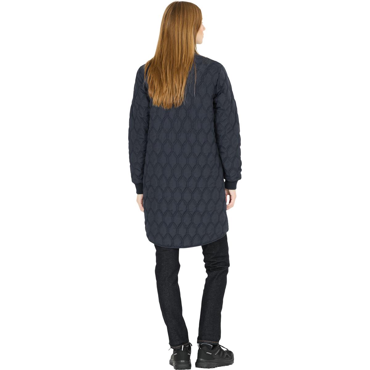 Whistler Nellye Long Quiltet Jakke Dame Navy
