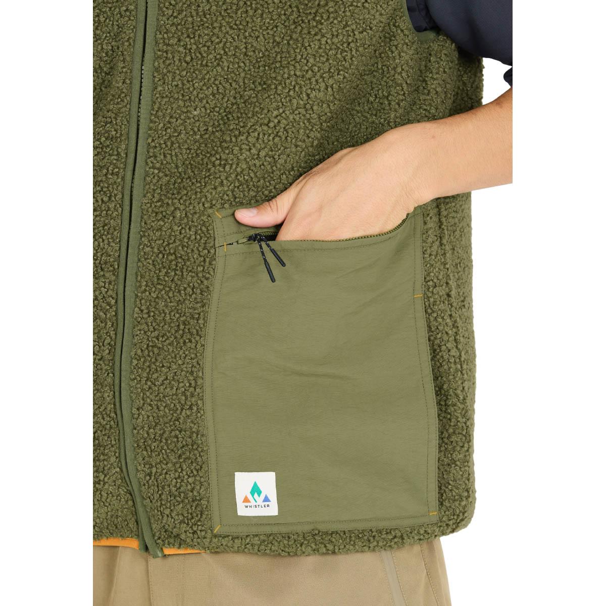 Whistler Galong Fleecevest Herre Cypress