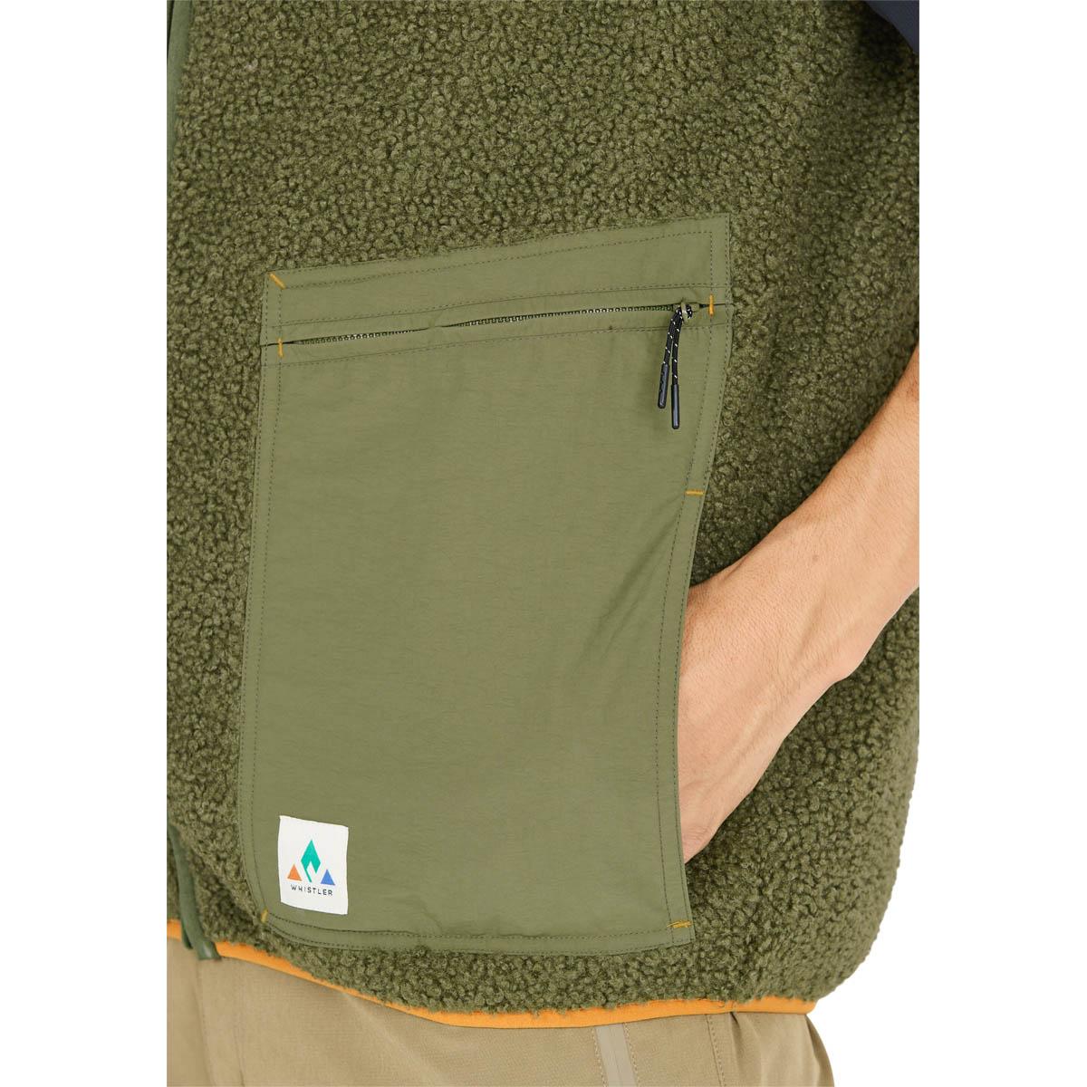 Whistler Galong Fleecevest Herre Cypress