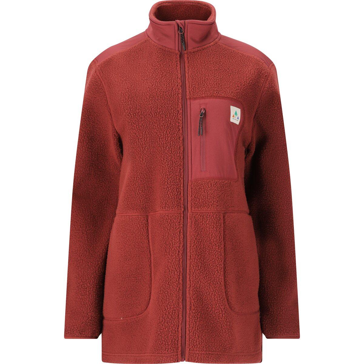 Whistler Felis Long Teddy Fleecetrøje Dame Madder Brown